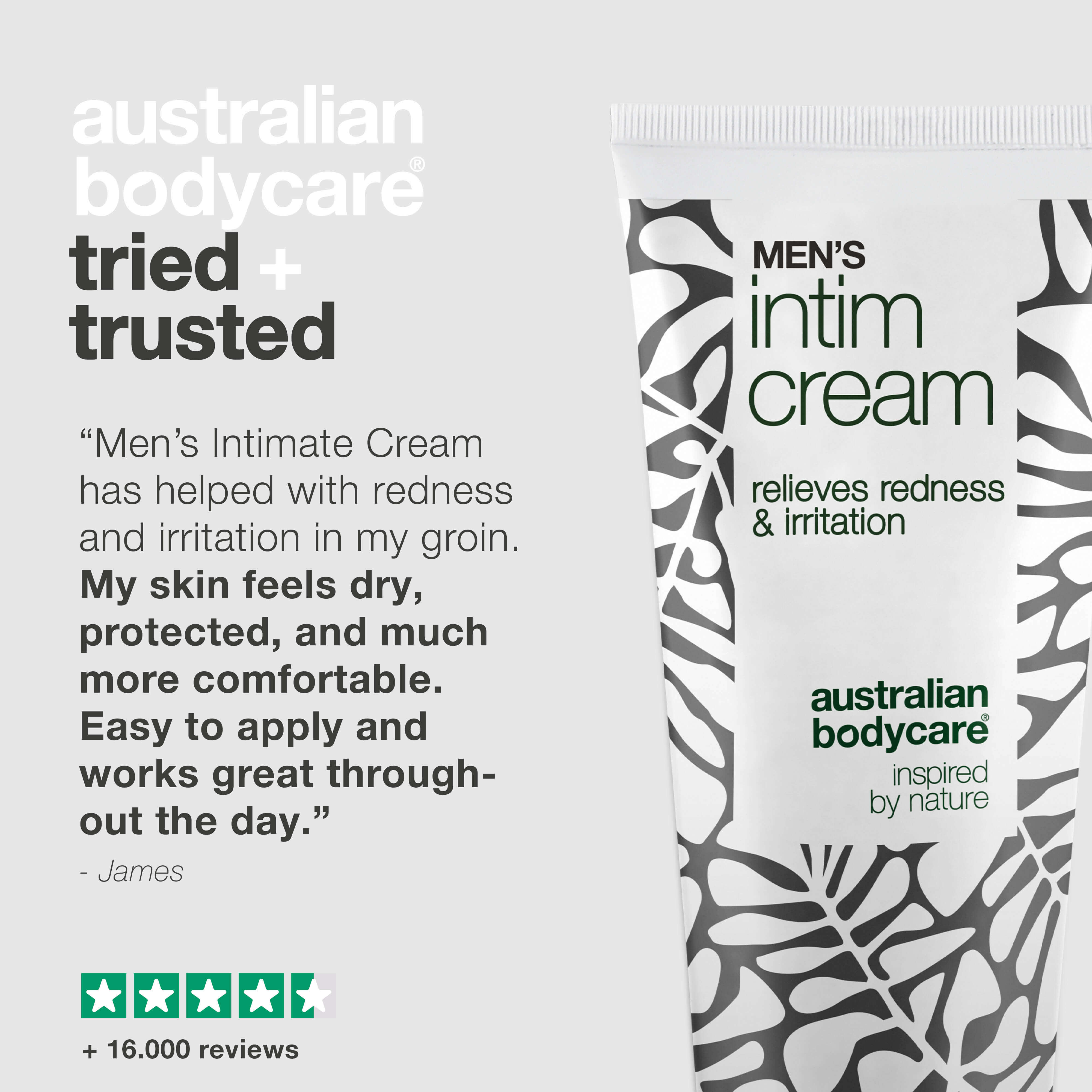 Men’s Intimate Cream – relieves itching and friction — Men’s Intimate Cream protects against redness and irritation. Contains shea butter, beeswax, and zinc for optimal skin protection and care.