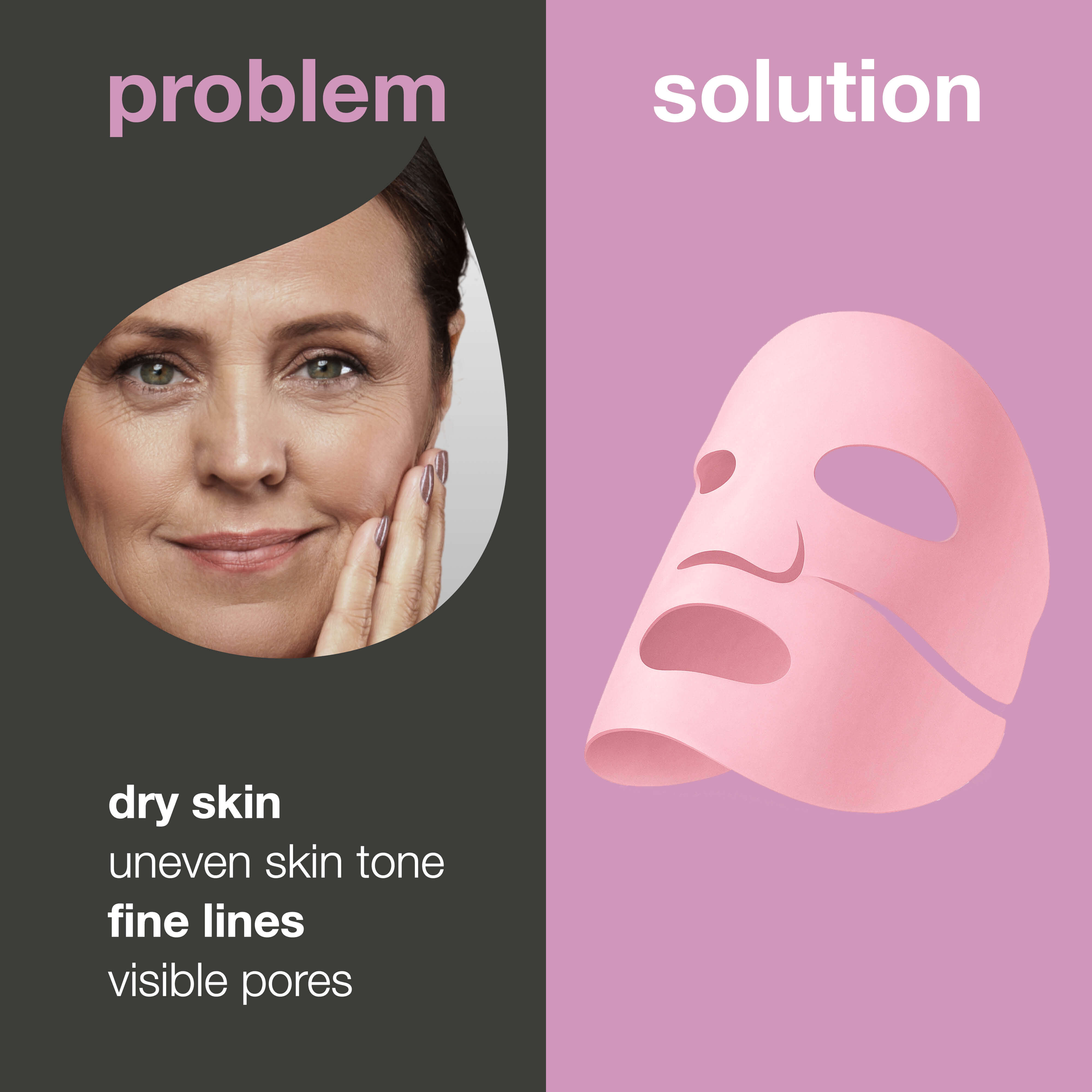 Vitamin B12 Collagen Mask for dry and tired skin — Vitamin B12 Collagen Mask for dry, dull skin. With B12, niacinamide, peptides, collagen and hyaluronic acid for glow and hydration.