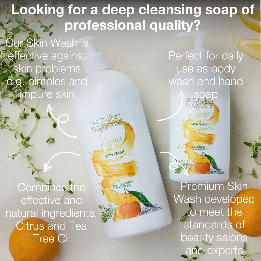 Professional Citrus Skin Wash - Ammattimainen vartalopesu teepuuöljyllä ja sitrushedelmillä päivittäiseen käyttöön