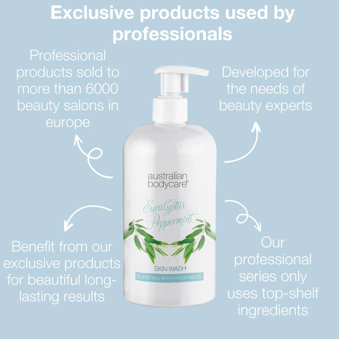 Professional Eucalyptus Skin Wash - Shower gel for professional use, with natural Tea Tree Oil and Australian eucalyptus