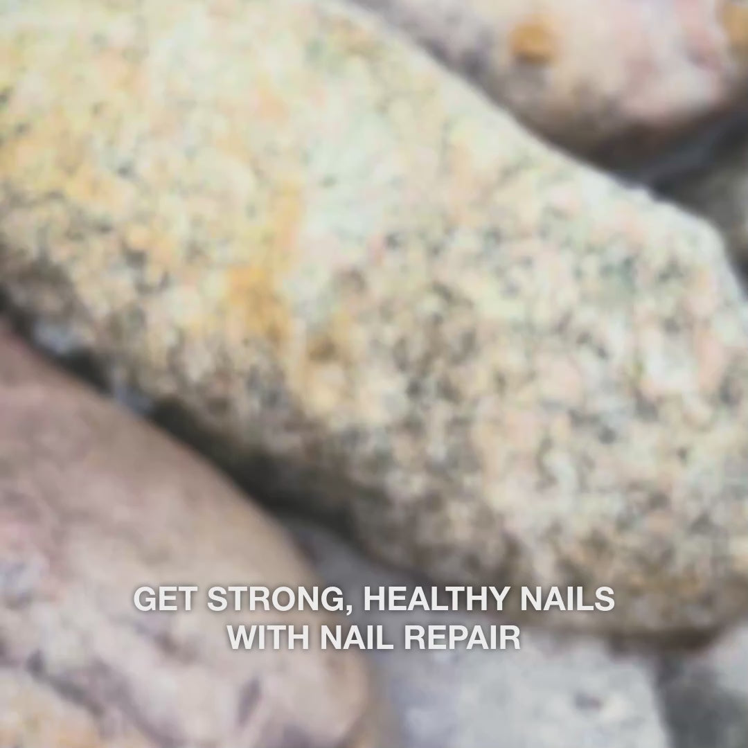 Australian Bodycare Nail Repair is applied to the nails with a brush to care for and strengthen fingernails and toenails.