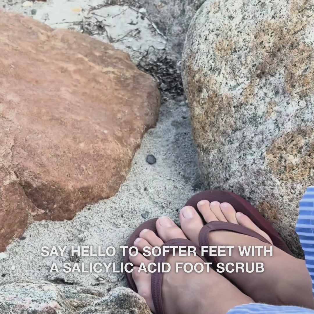 Product video: Salicylic Acid Foot Scrub