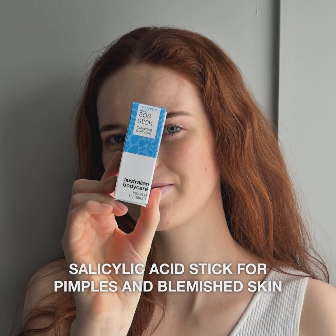 Salicylic Acid SOS Stick for blemishes and clogged pores — Salicylic Acid SOS Stick targets oily skin and impurities. Calms, clears, and restores balance. Contains Salicylic Acid.