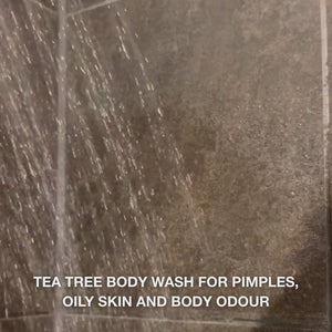 Tea Tree Body Wash for body acne, odor and itch – with Tea Tree Oil and Zinc PCA