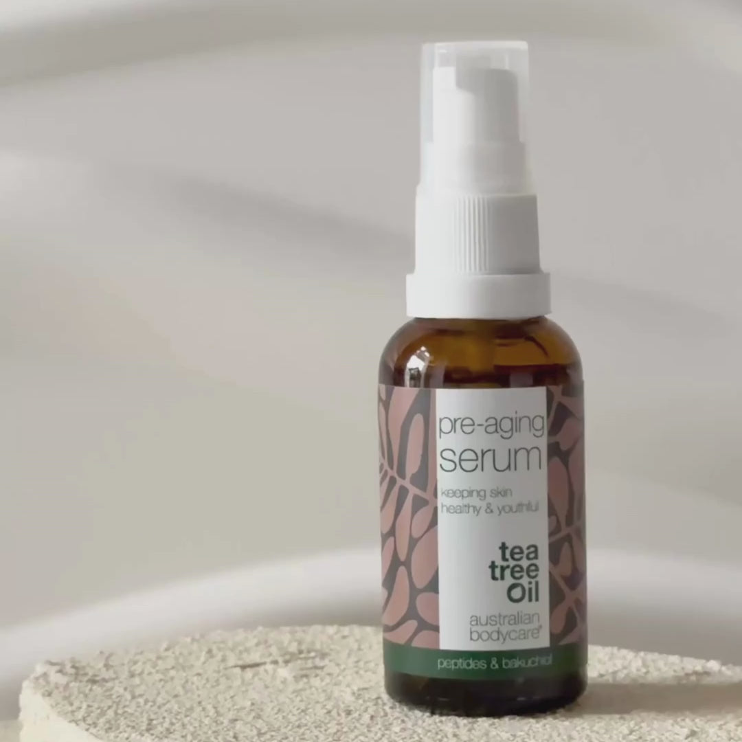 Pre-aging Serum – Prevents wrinkles and fine lines — Pre-aging Serum fights signs of aging and firms the skin with Peptides, Caffeine, and Hyaluronic Acid. Smooths lines and provides intense hydration.