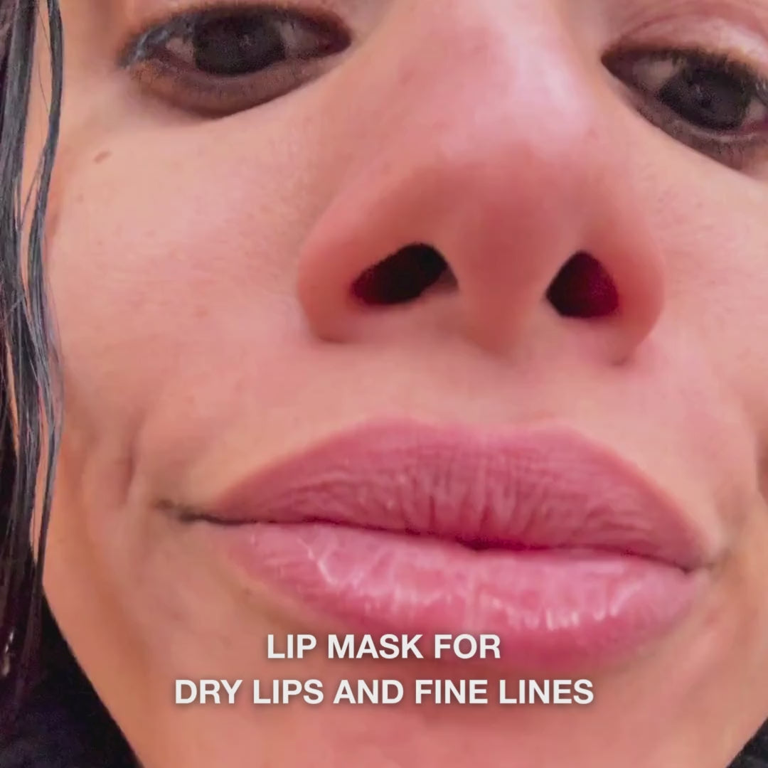 Lip Mask for Dry, Chapped Lips and Fine Lines – with vitamin B12 — Lip mask for dry, cracked lips and fine lines. Hydrates and plumps with B12, collagen and hyaluronic acid.