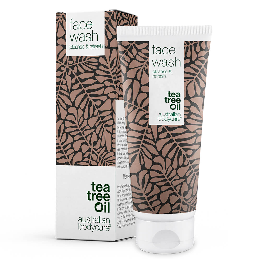 Teafa arclemosó pattanások és mitesszerek ellen - Napi arctisztító zsíros bőrre, ideális foltos bőrre és pattanásokra