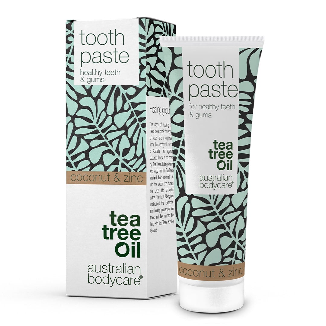 Tea Tree Oil Tooth Paste for healthy teeth and gums - For the daily care of gingivitis and oral thrush