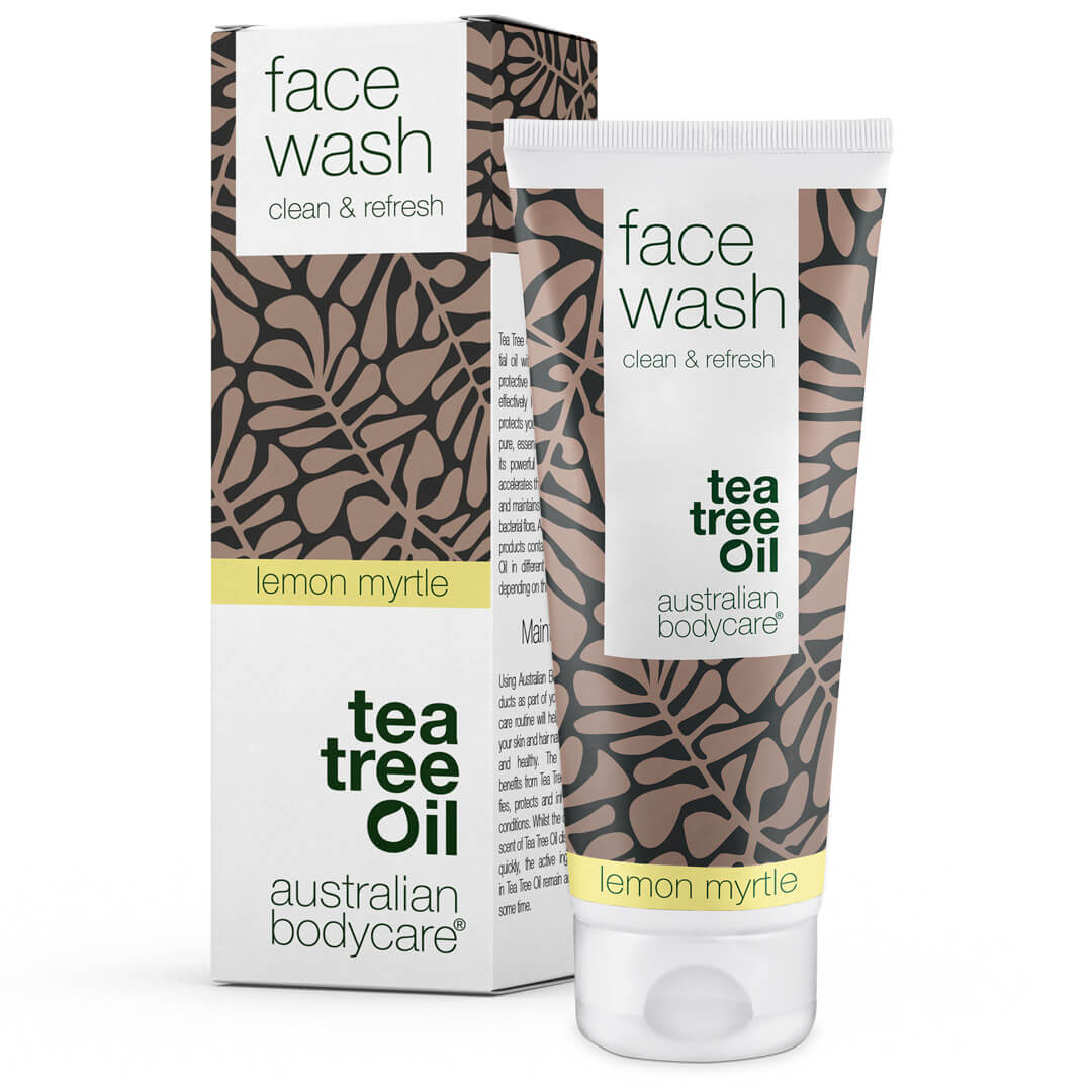 Tea tree Face Wash näppylöitä ja mustapäitä vastaan ​​- Päivittäinen kasvojen puhdistusaine rasvaiselle iholle, ihanteellinen epäpuhtaalle iholle ja akneen