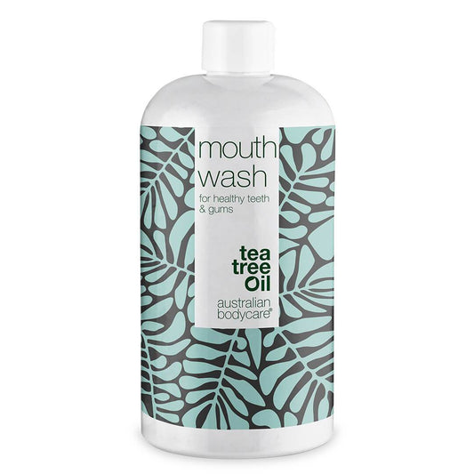 Tea Tree Oil Mouth Wash for a good oral hygiene - Against bad breath and for the daily care of gingivitis, oral thrush and periodontitis