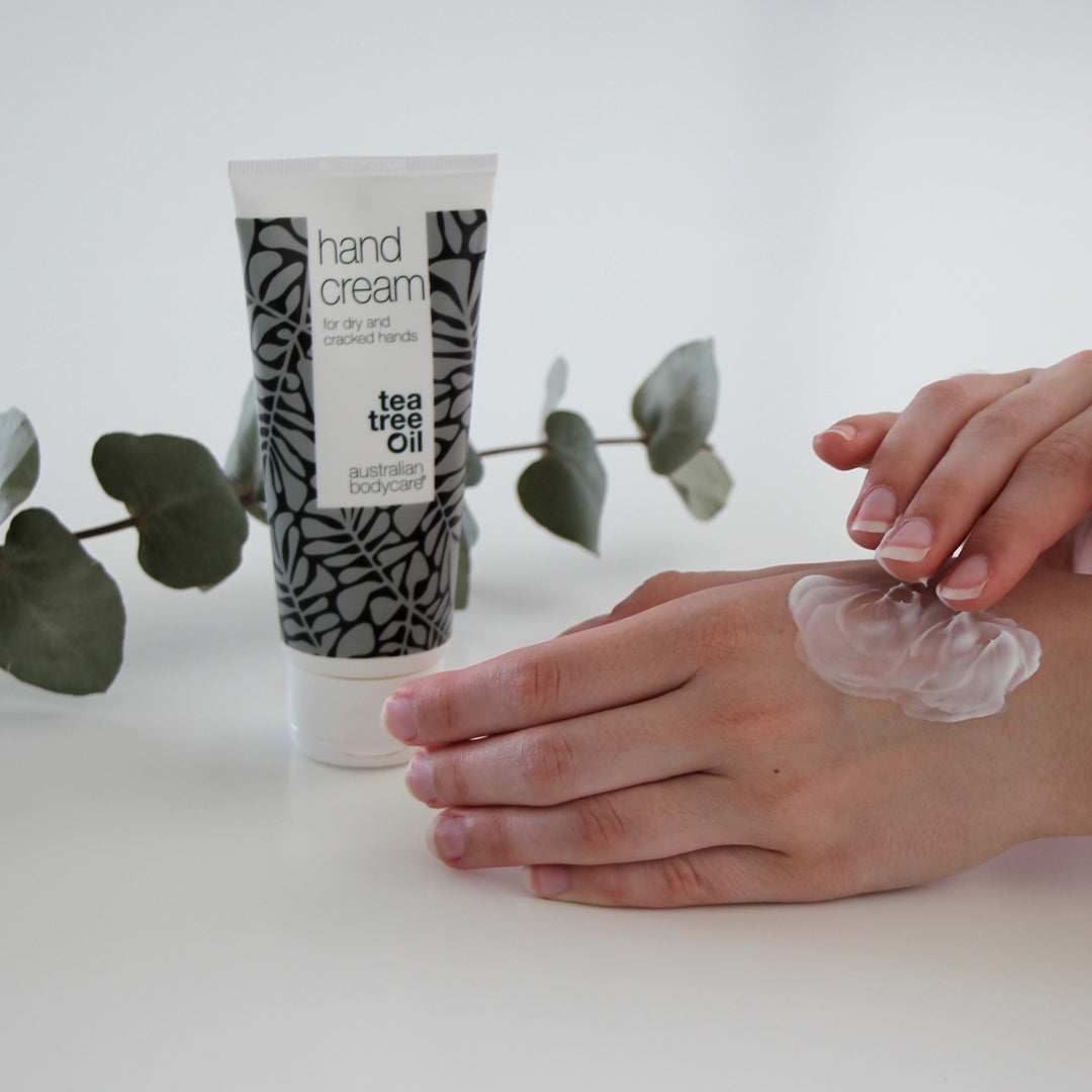 Tea Tree Hand cream for red and dry hands — Hand lotion for the daily care of cracked, itchy hands or with red skin